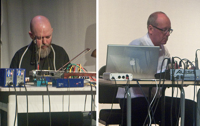 Mick O'Shea (left) and David Toop (right)